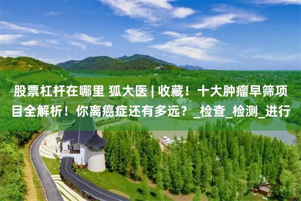 股票杠杆在哪里 狐大医 | 收藏！十大肿瘤早筛项目全解析！你离癌症还有多远？_检查_检测_进行