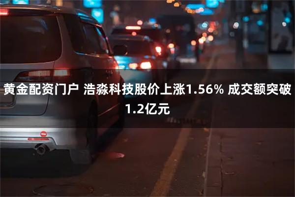 黄金配资门户 浩淼科技股价上涨1.56% 成交额突破1.2亿元